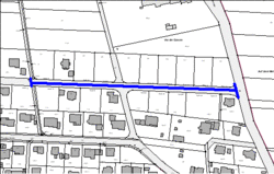 Lageplan für das Baugebiet Plettstruth II, Mademühlen, 2. Bauabschnitt