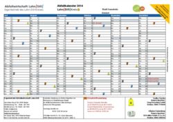 Bild Abfallkalender 2014 Lahn-Dill-Kreis