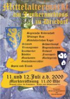 Plakat Mittelaltermarkt Driedorf