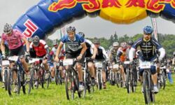 Start beim 24-Stunden-Mountainbikerennen in Driedorf 2013