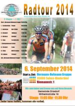 Plakat Radtour Menschen für Kinder 2014