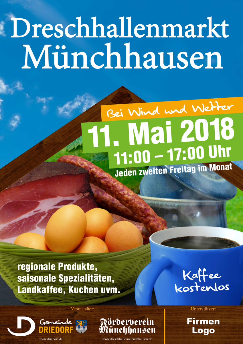 Dreschhallenmarkt Münchhausen, 11.05.2018
